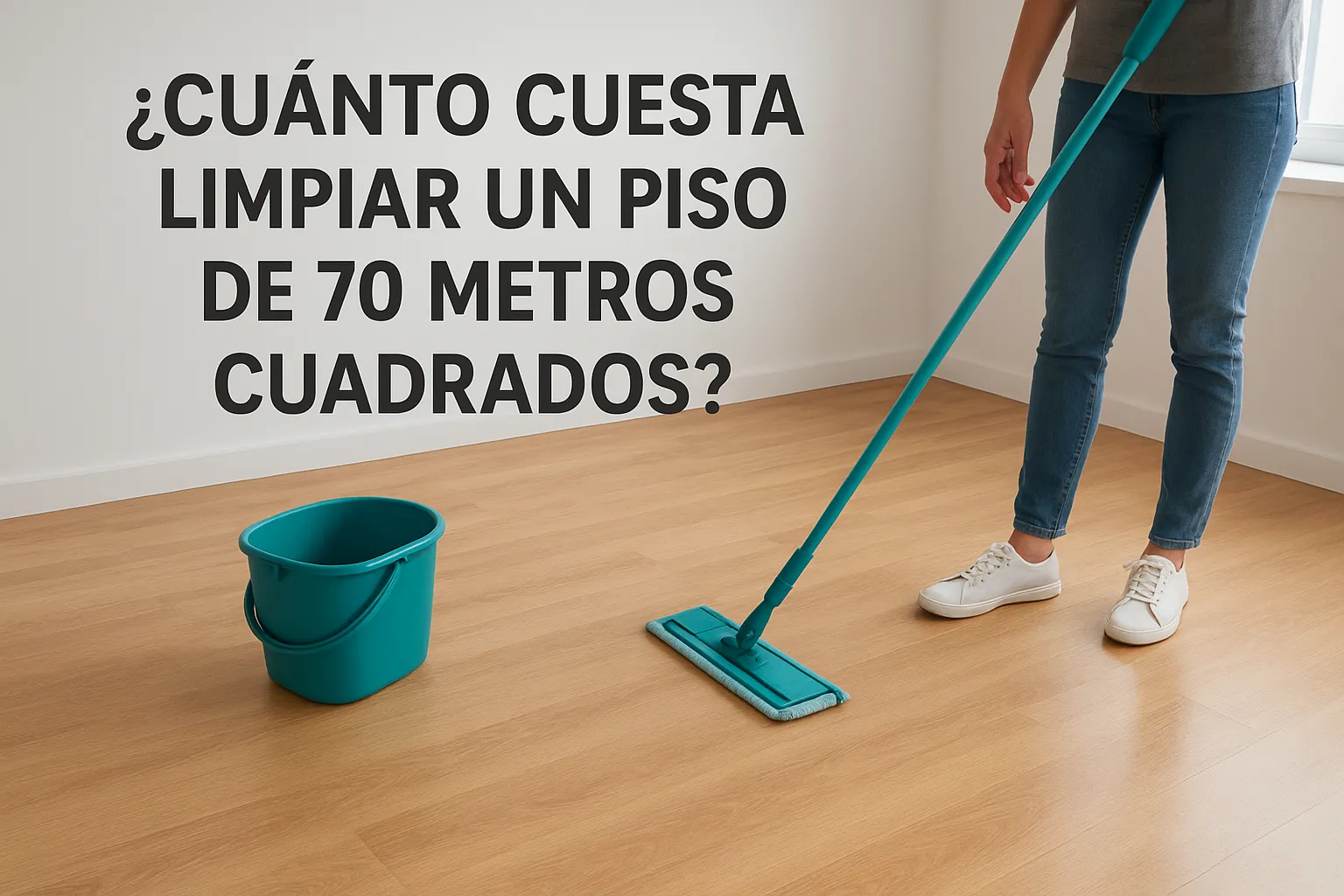 ¿Cuánto cuesta limpiar un piso de 70 metros cuadrados?